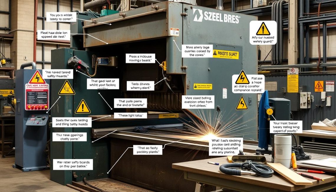 press brake hazards